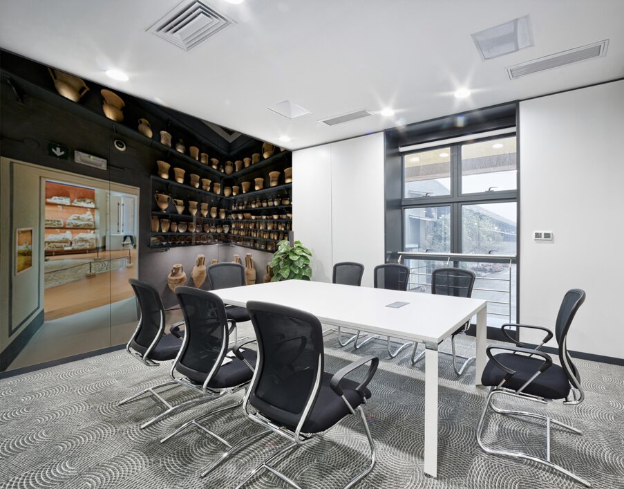Cinerary urns in Guarnacci Museum of Etruscan artifacts Wall Printing