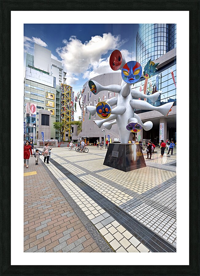 Japan. Tokyo. Modern Art at Shibuya District Picture Frame print
