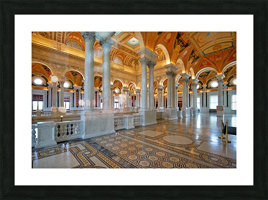 Inside the Library of Congress. Washington D.C. Picture Frame print