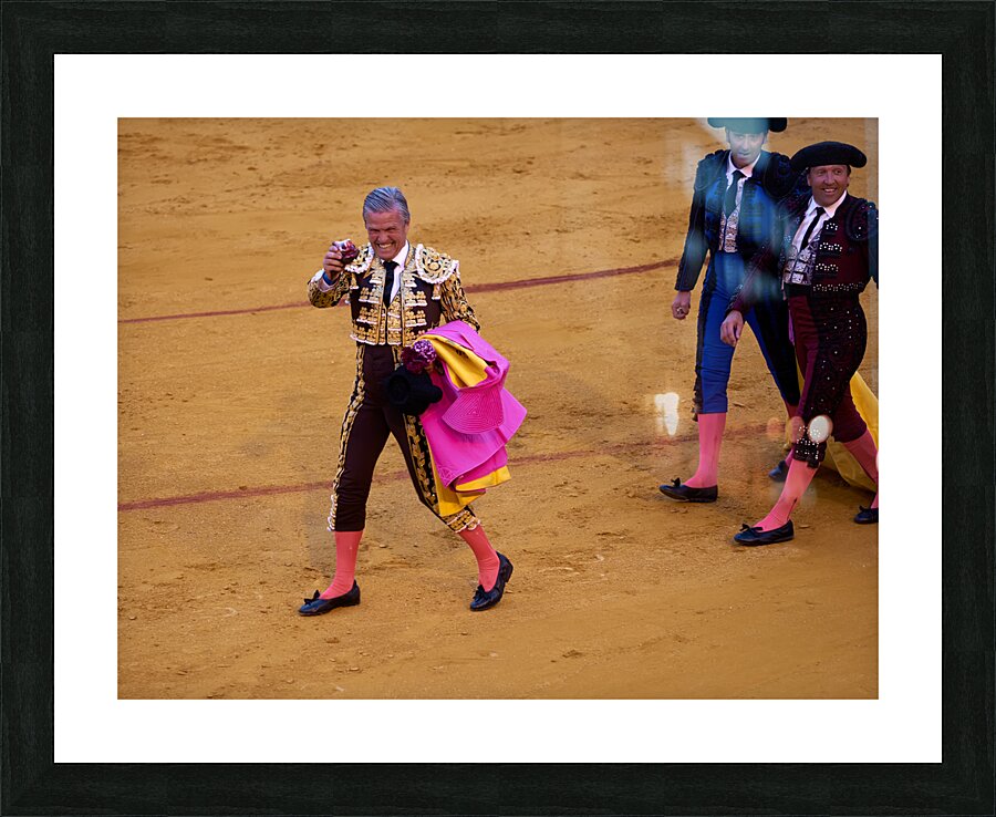 ANDALUSIA SPAIN. Bullfight in Seville Arena Picture Frame print
