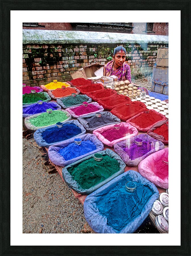 Nepal. Kathmandu. Pashupatinath Picture Frame print