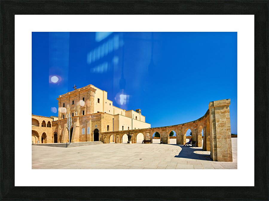 Salento. Apulia Puglia Italy. Santa Maria di Leuca. Santuario di Santa Maria de Finibus Terrae Picture Frame print
