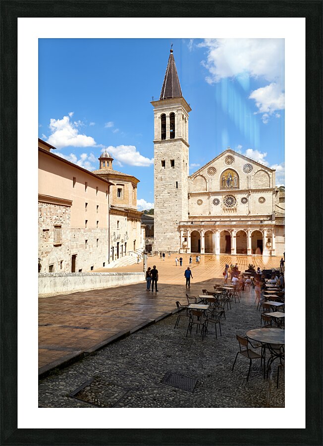 Spoleto Umbria Italy. Duomo di Spoleto Cathedral Picture Frame print