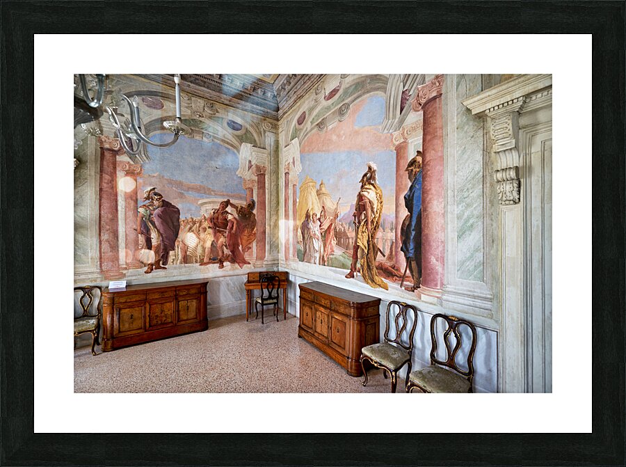 Vicenza Veneto Italy. The interiors of the Villa Valmarana ai Nani frescoed  by Giambattista and Giandomenico Tiepolo Picture Frame print