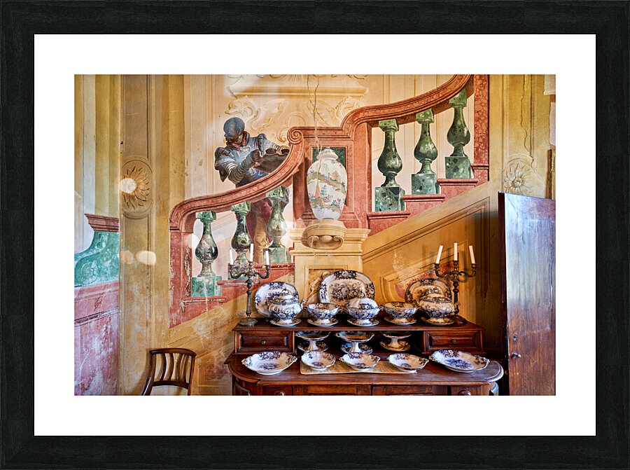 Vicenza Veneto Italy. The interiors of the Villa Valmarana ai Nani frescoed  by Giambattista and Giandomenico Tiepolo Picture Frame print