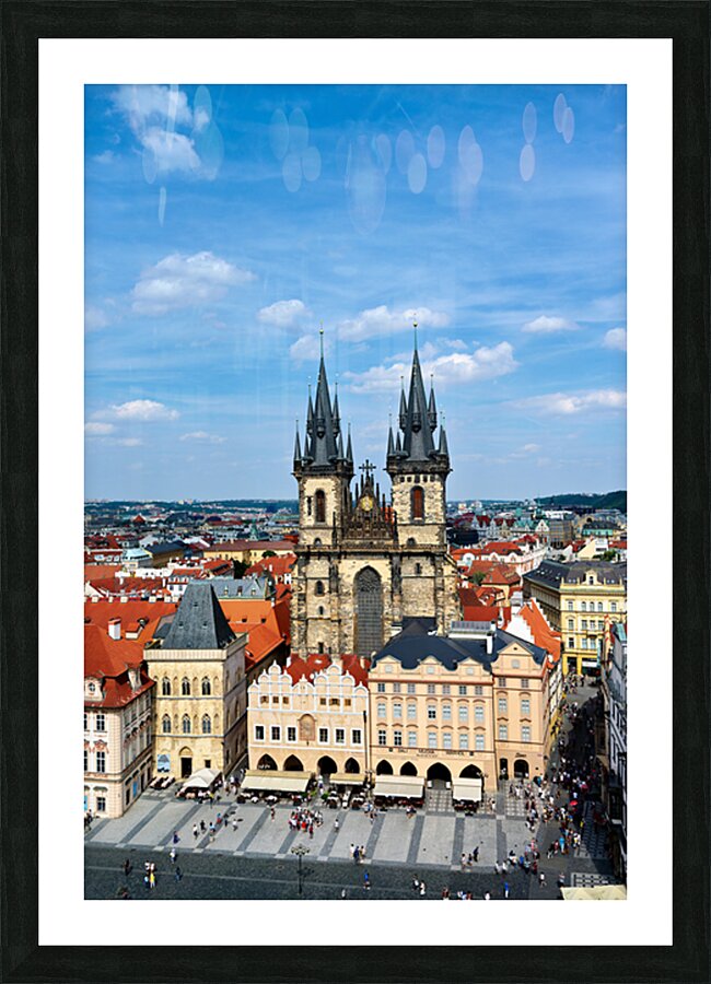 Prague Old Town Square Church of Our Lady before Týn. Picture Frame print