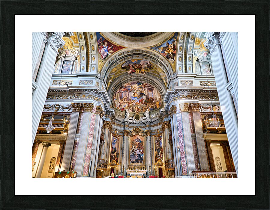 Visit St. Ignatius Church in Rome Lazio and enjoy its rich histo Picture Frame print