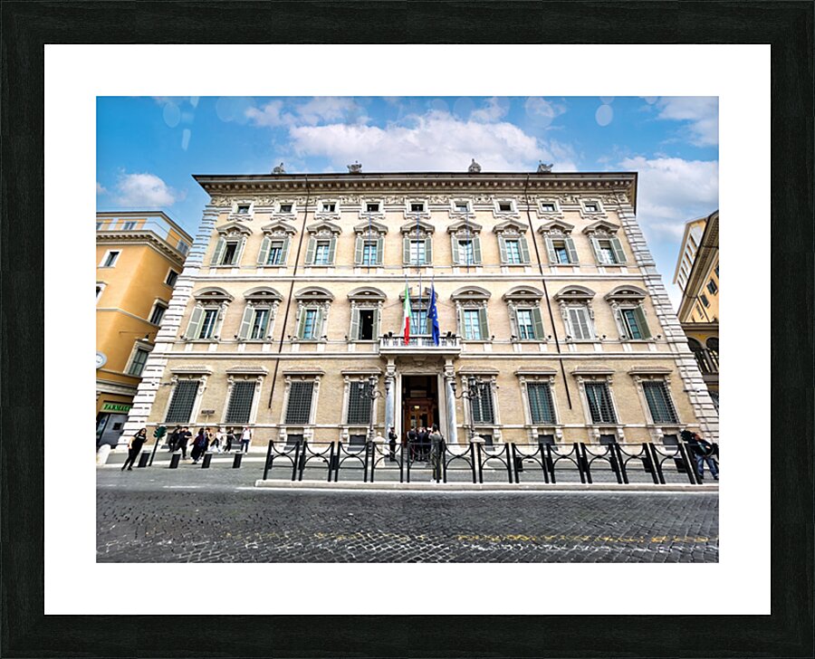 Palazzo Madama in Rome seat of the Senate of the Italian Republ Picture Frame print