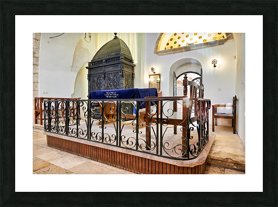 Exploring sephardic synagogues in Jerusalem Israel Picture Frame print