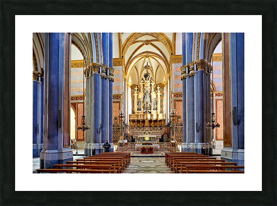 Visit to san domenico maggiore in naples campania italy Picture Frame print