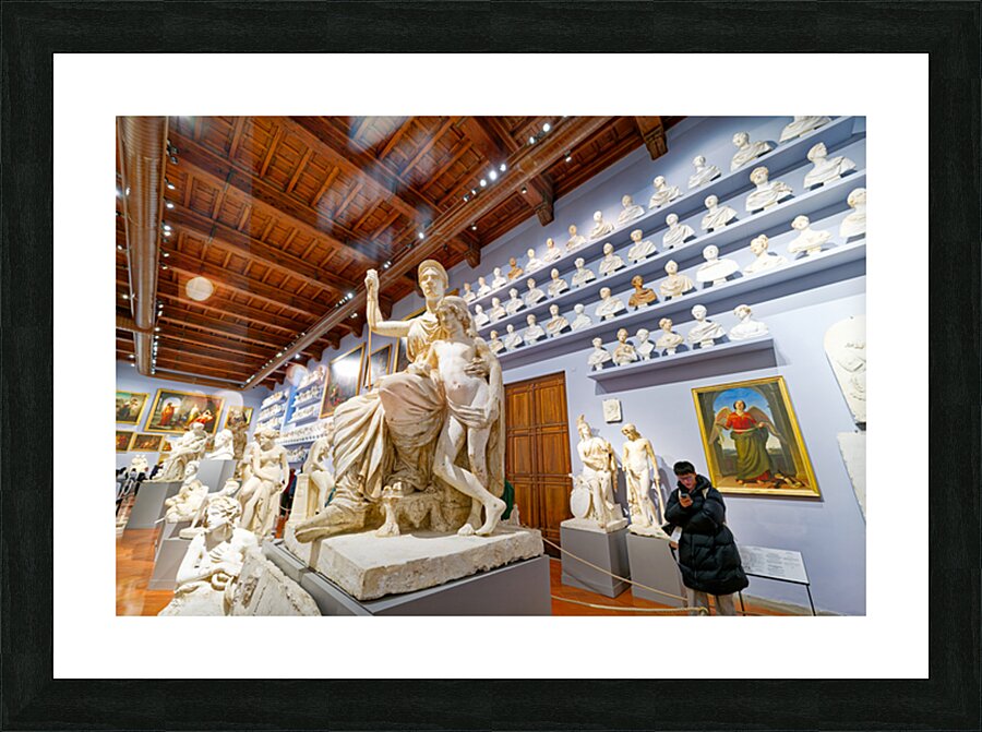 Exploring gipsoteca bartolini in florence tuscany italy Picture Frame print