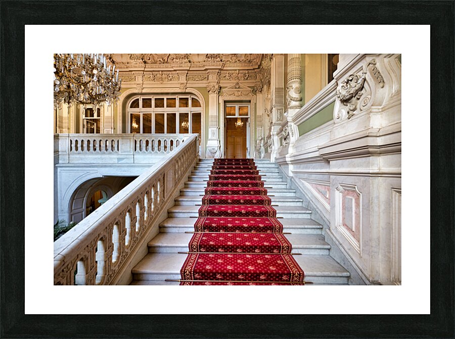 Stairs to upper levels of Yusupov Palace St. Petersburg Picture Frame print