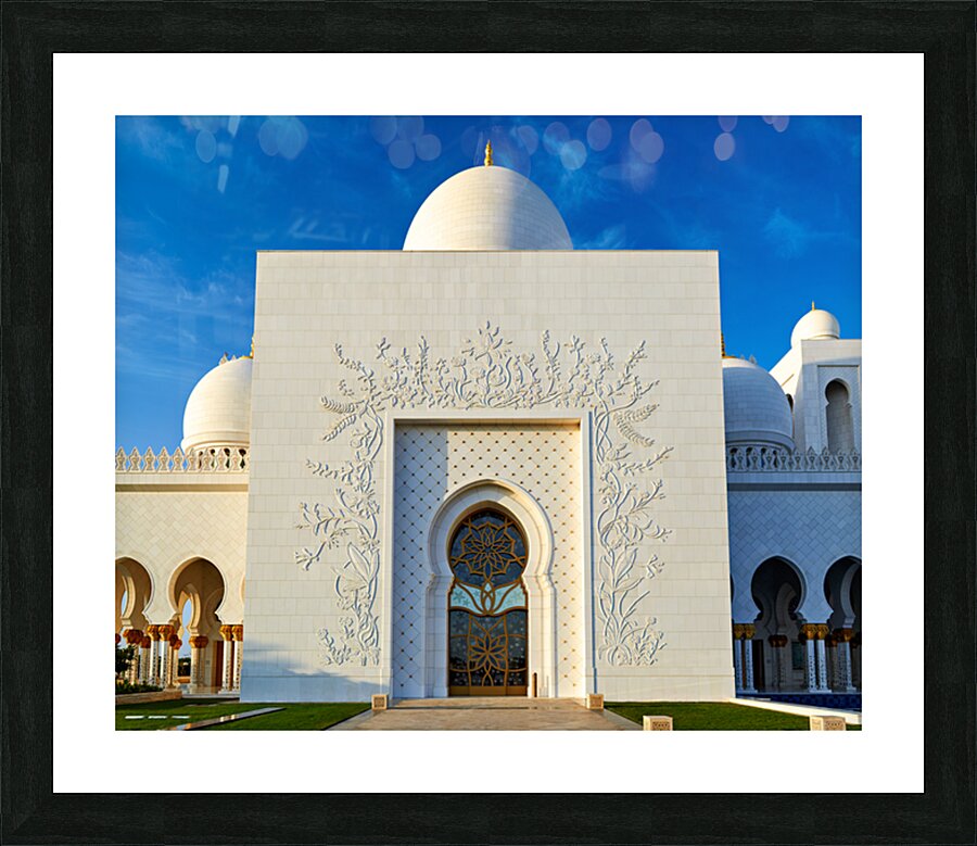 Visit to the sheikh zayed grand mosque in abu dhabi Picture Frame print