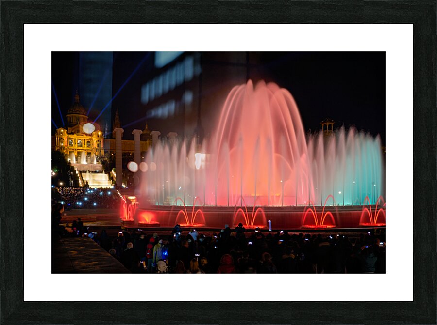Barcelonas Montjuïc Fountain: a dazzling water show Picture Frame print
