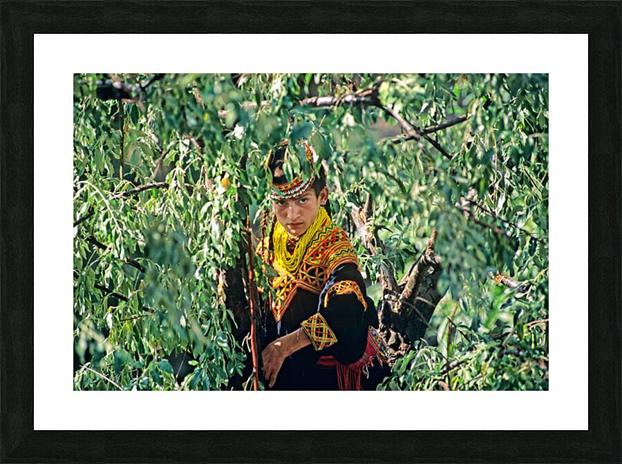 Life in Kalash Village of Bumburet Valley during day Picture Frame print