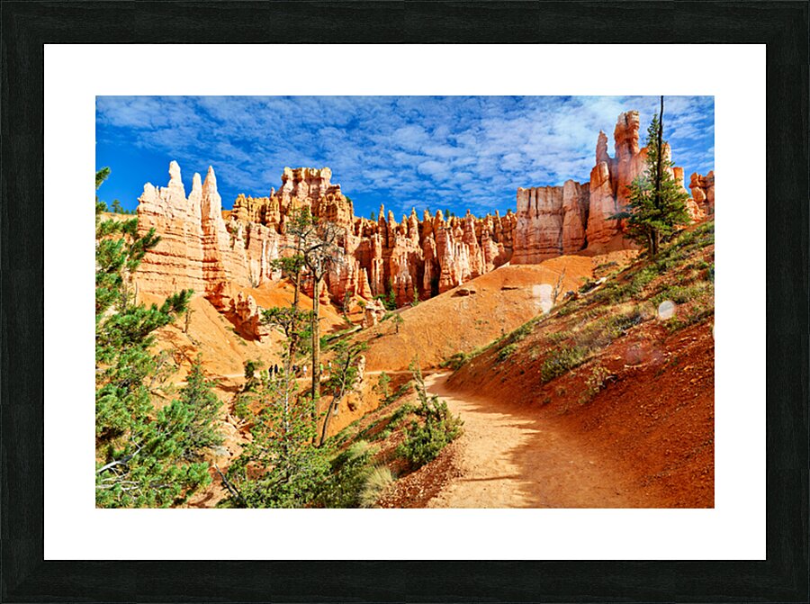Exploring queens garden at bryce canyon national park Picture Frame print