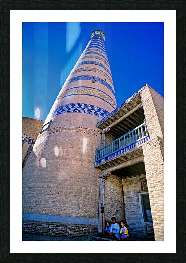 Historic architecture in Khiva Uzbekistan on a sunny day Picture Frame print