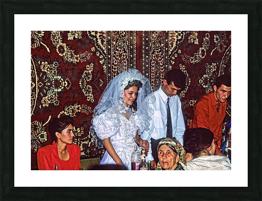 Traditional wedding celebration in Samarkand Uzbekistan Picture Frame print