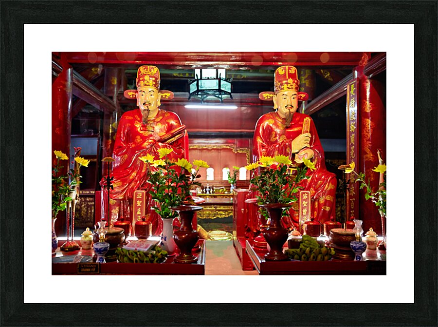 Statues in a temple in Hanoi Vietnam during daytime Picture Frame print