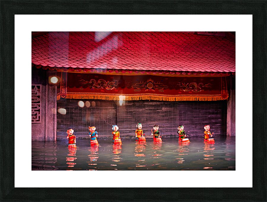 Puppet show in Hanoi showcasing traditional Vietnamese art Picture Frame print