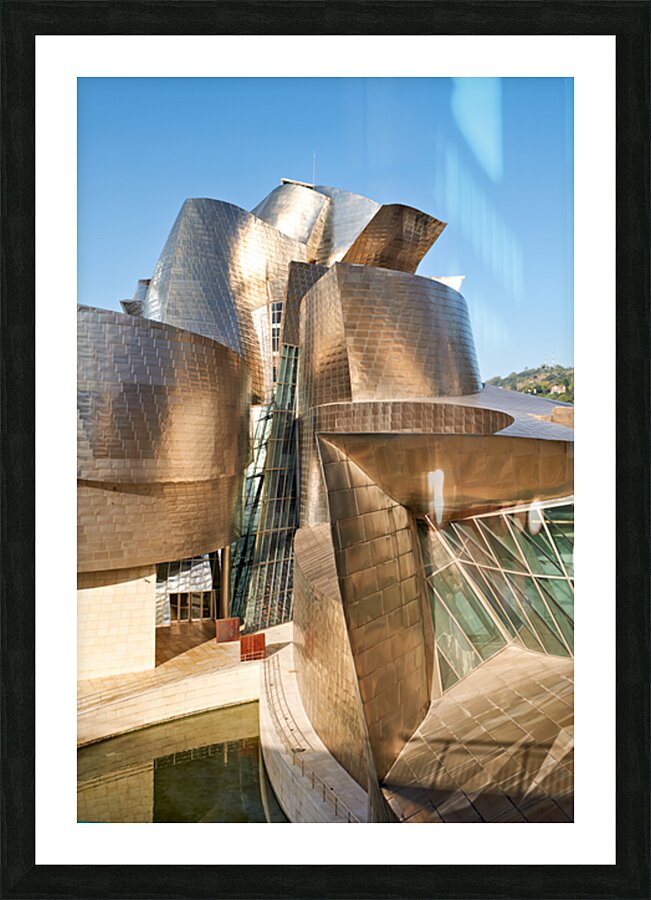 Exploring the design of the Guggenheim Museum in Bilbao Spain Picture Frame print