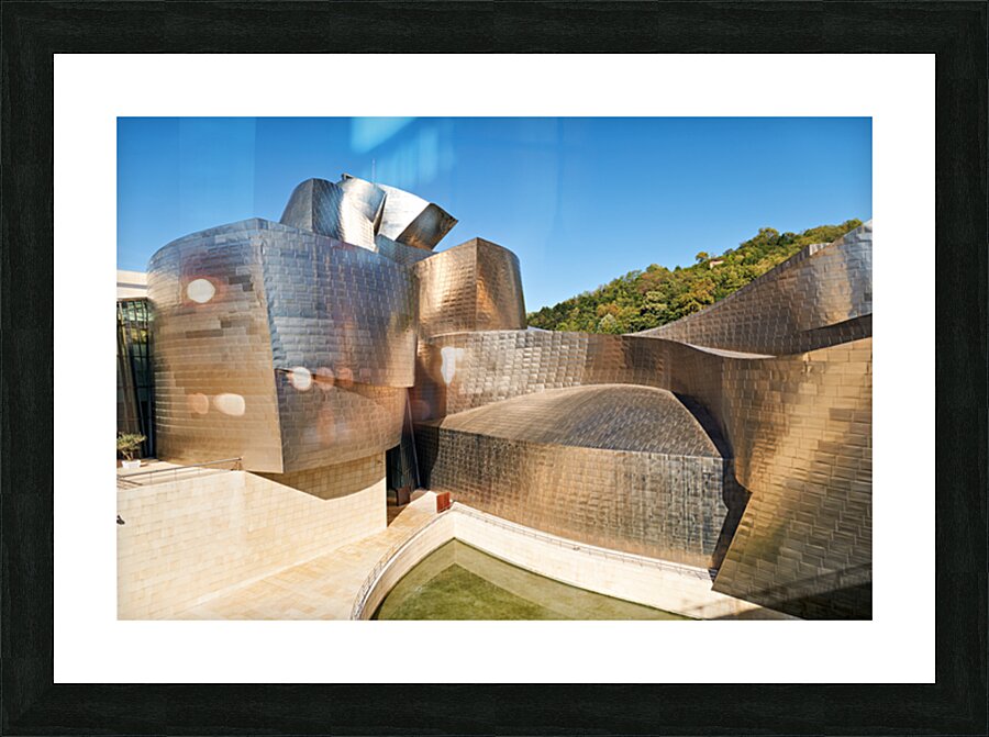 Guggenheim Museum in Bilbao shows modern design and structure Picture Frame print
