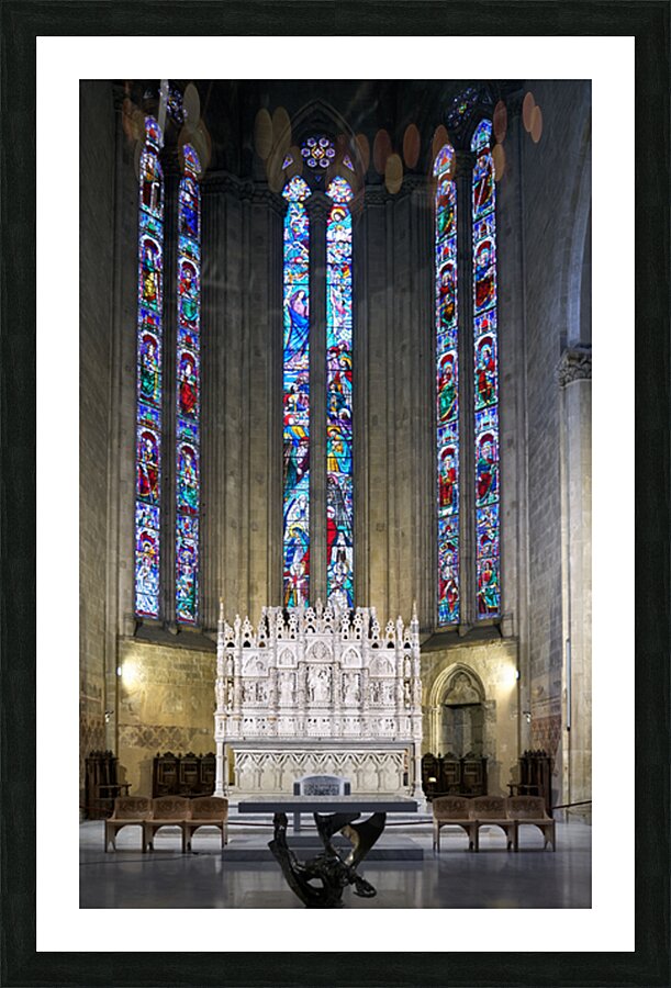 Cattedrale dei Santi Pietro e Donato in Arezzo Tuscany Italy Picture Frame print