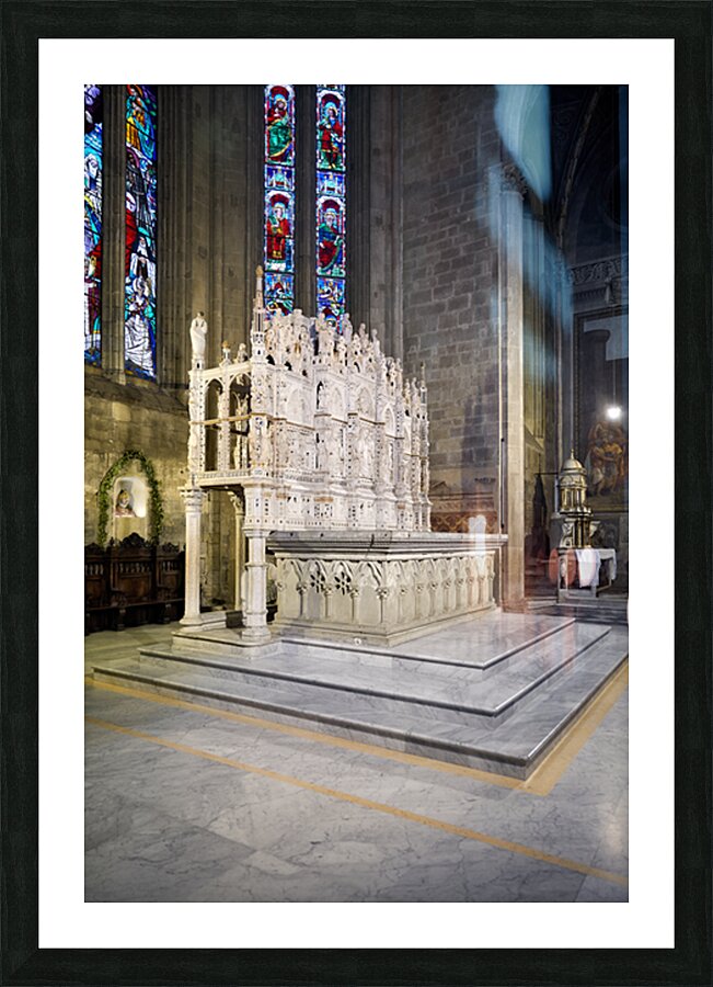 Cathedral of saints peter and donatus in arezzo tuscany italy Picture Frame print