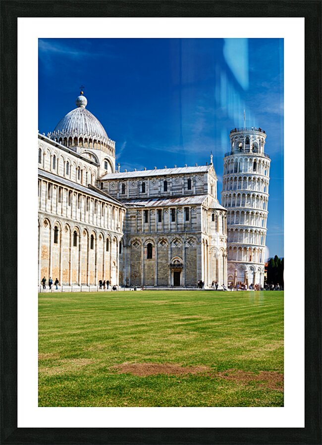 Explore pisas cathedral and leaning tower in tuscany Picture Frame print