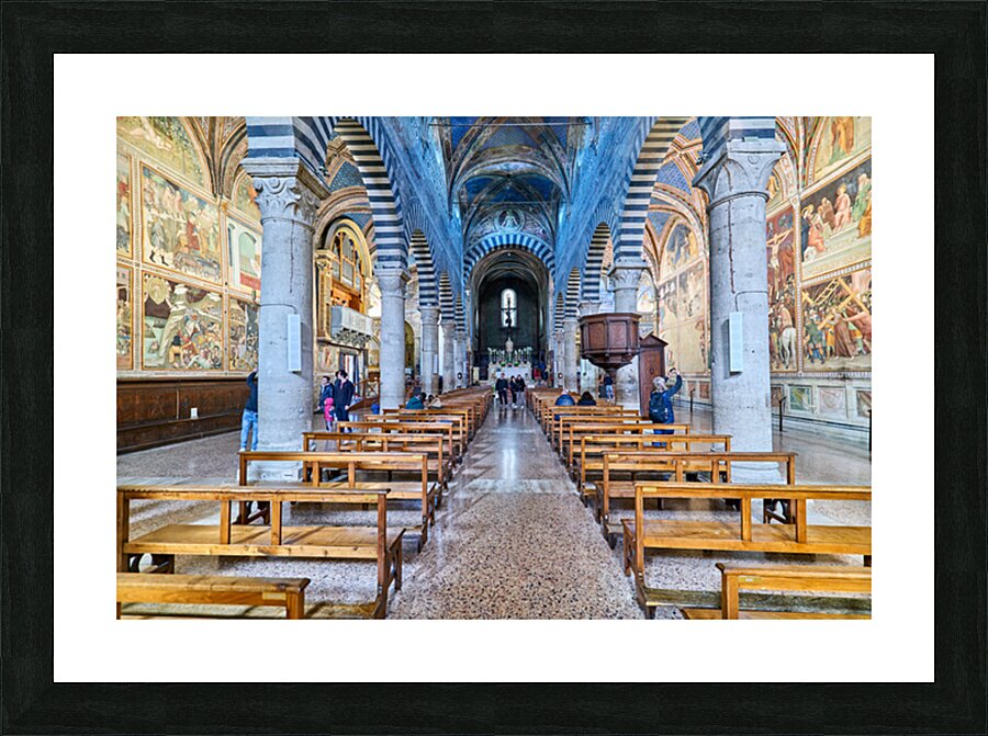 Interior of Collegiata di Santa Maria Assunta Picture Frame print