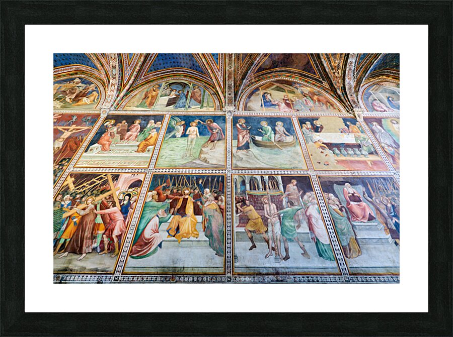 Art in the Collegiata di Santa Maria Assunta in San Gimignano Picture Frame print