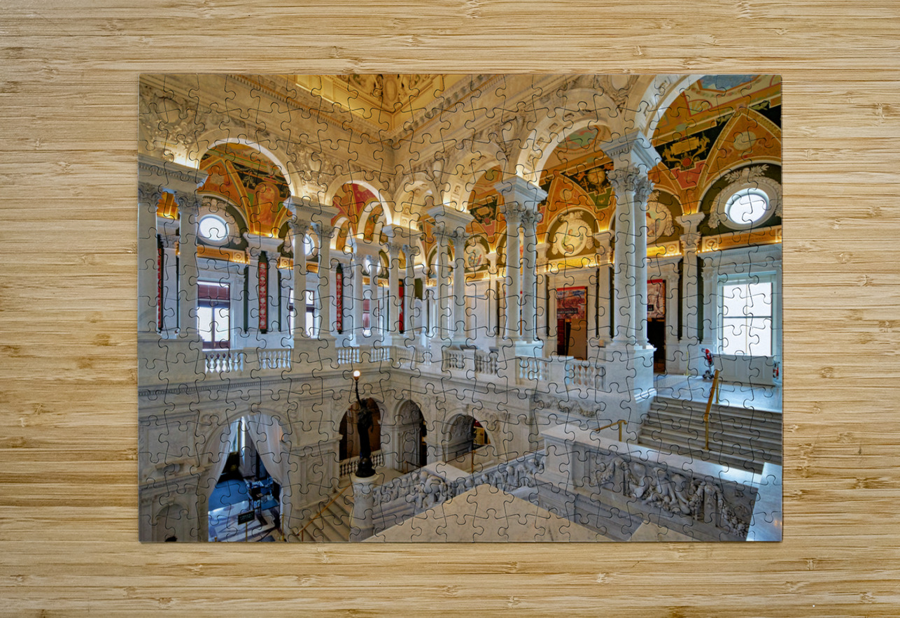 Inside the Library of Congress. Washington D.C. Marco Brivio Puzzle printing