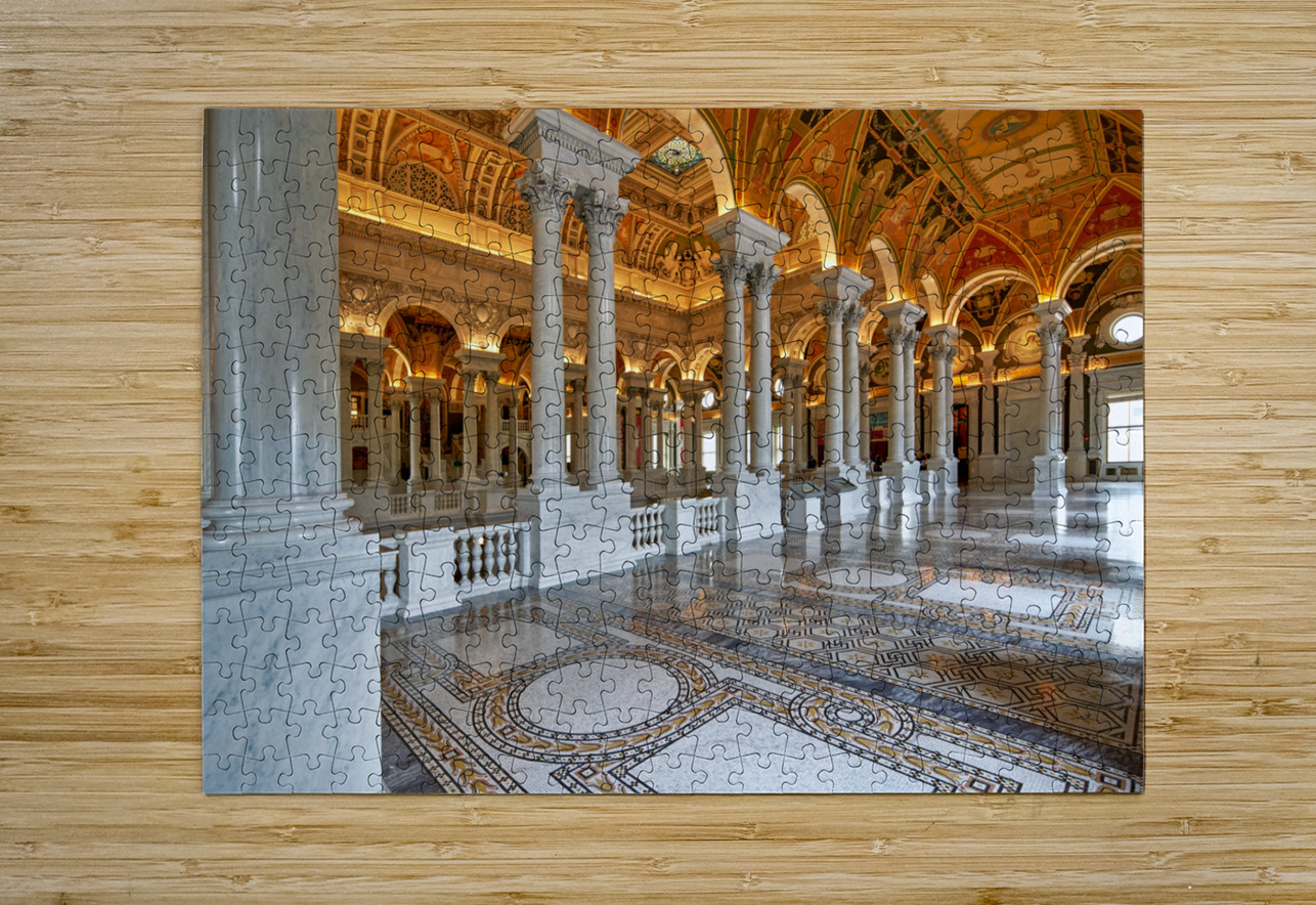 Inside the Library of Congress. Washington D.C. Marco Brivio Puzzle printing