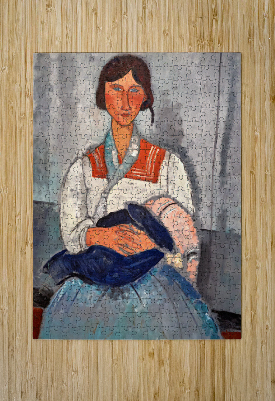 Amedeo Modigliani - Gipsy Woman with Baby - 1919 Marco Brivio Puzzle printing