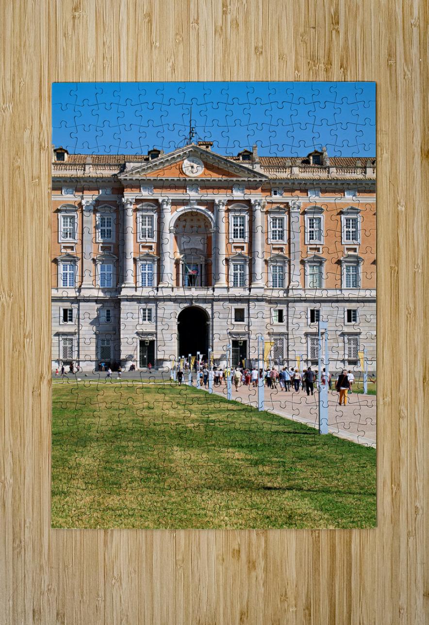 Caserta Campania Italy. The Royal Palace. Visitors approaching the entrance Marco Brivio Puzzle printing