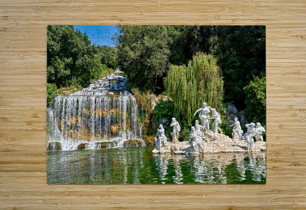 Caserta Campania Italy. The Royal Palace. The fountain of Diana and Actaeon Marco Brivio Puzzle printing