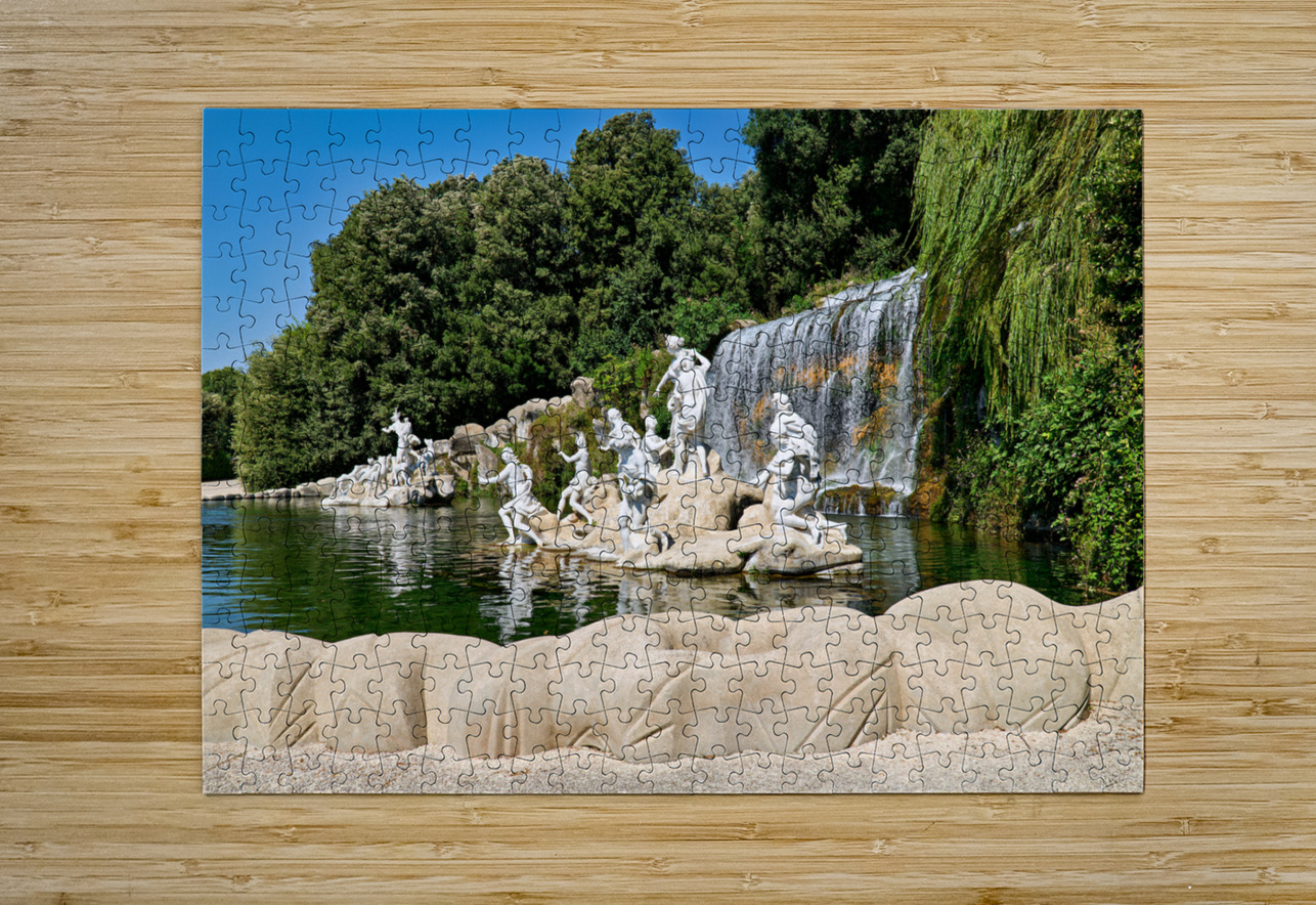 Caserta Campania Italy. The Royal Palace. The fountain of Diana and Actaeon Marco Brivio Puzzle printing