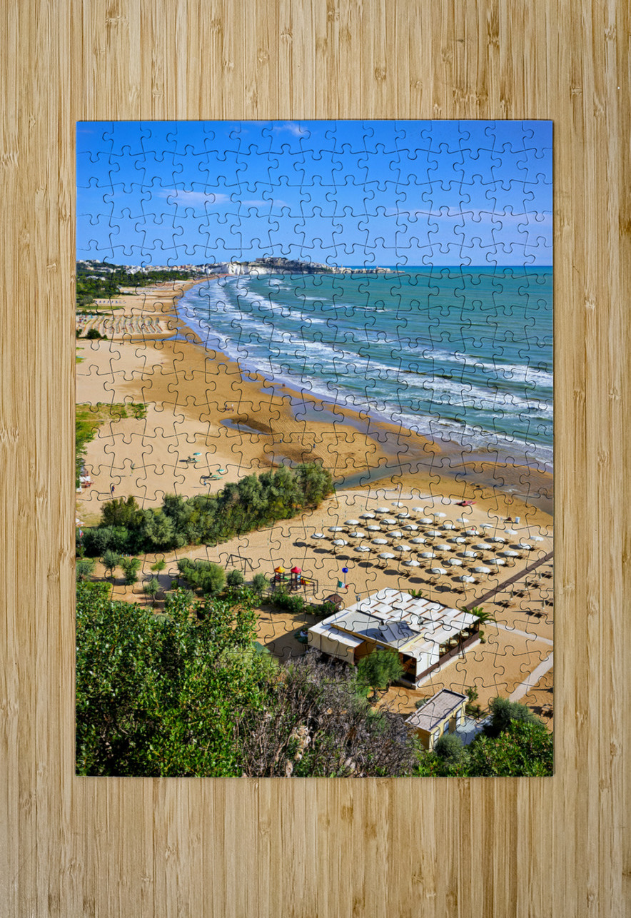 Vieste Gargano. Apulia Puglia Italy. The beach Marco Brivio Puzzle printing