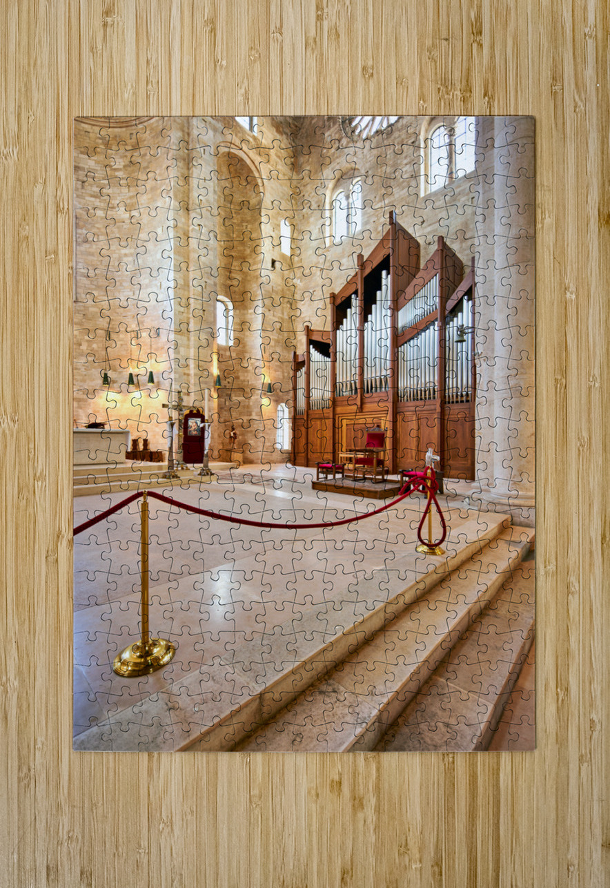 Apulia Puglia Italy. Trani. Basilica Cattedrale Beata Maria Vergine Assunta dedicated to Saint Nicholas Marco Brivio Puzzle printing
