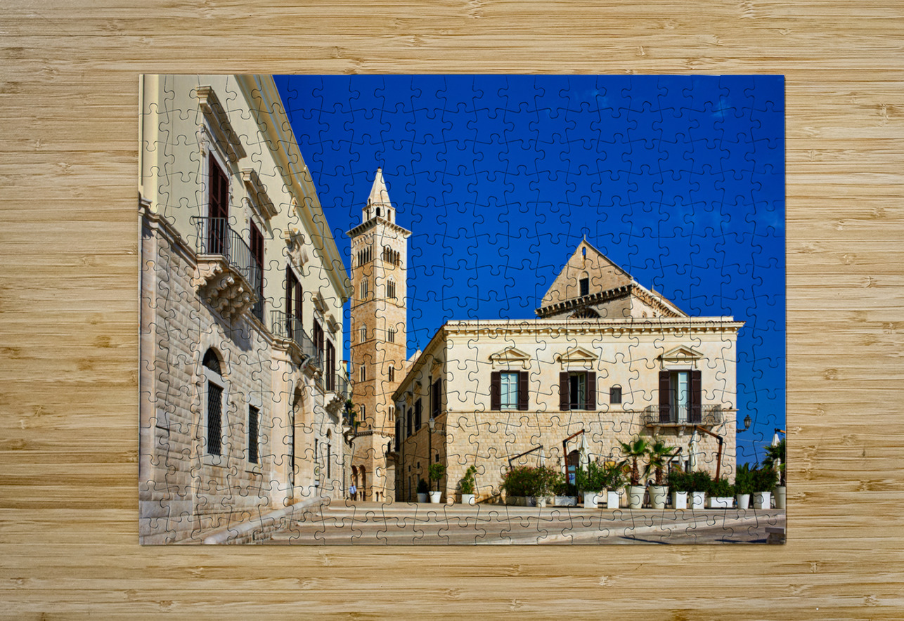 Apulia Puglia Italy. Trani. Basilica Cattedrale Beata Maria Vergine Assunta dedicated to Saint Nicholas Marco Brivio Puzzle printing