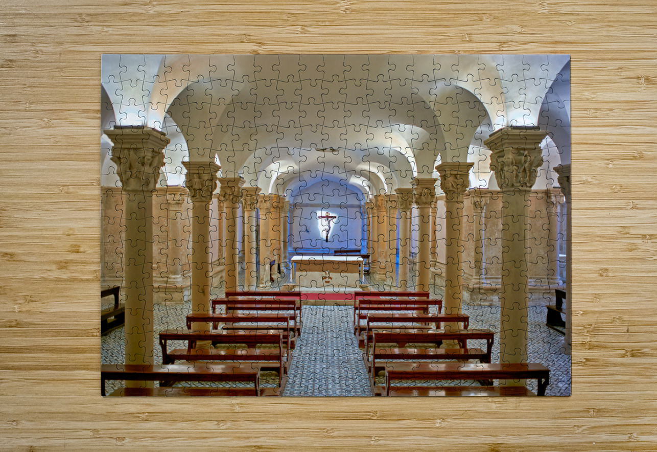Apulia Puglia Salento Italy. Lecce. Cathedral Maria Santissima Assunta and Saint Orontius. The crypt Marco Brivio Puzzle printing
