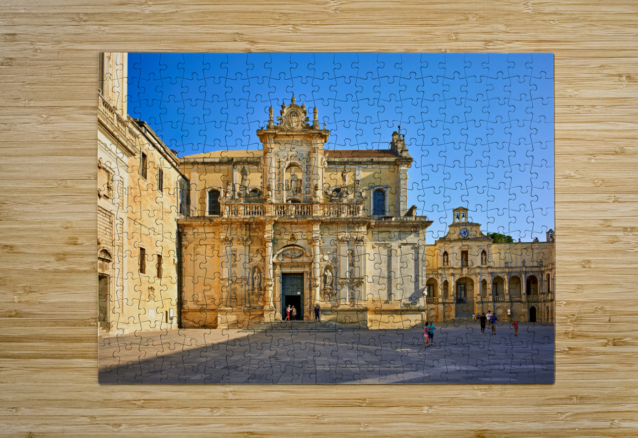 Apulia Puglia Salento Italy. Lecce. Cathedral Maria Santissima Assunta and Saint Orontius Marco Brivio Puzzle printing
