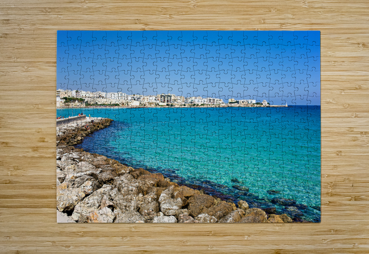 Apulia Puglia Salento. Italy. Otranto. The beach Marco Brivio Puzzle printing