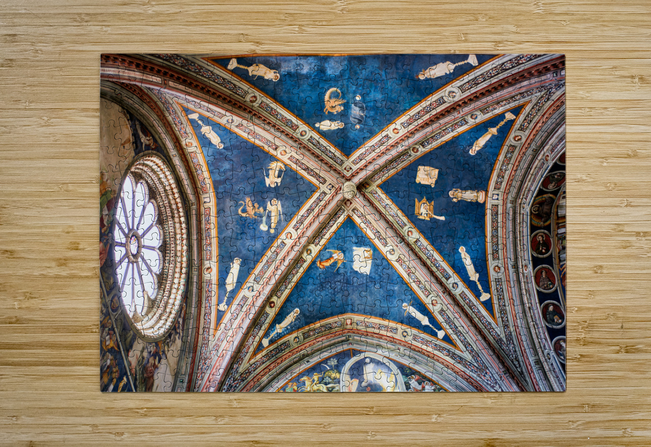 Salento. Apulia Puglia Italy. Galatina. Santa Caterina dAlessandria church. Frescoes by Francesco dArezzo Marco Brivio Puzzle printing