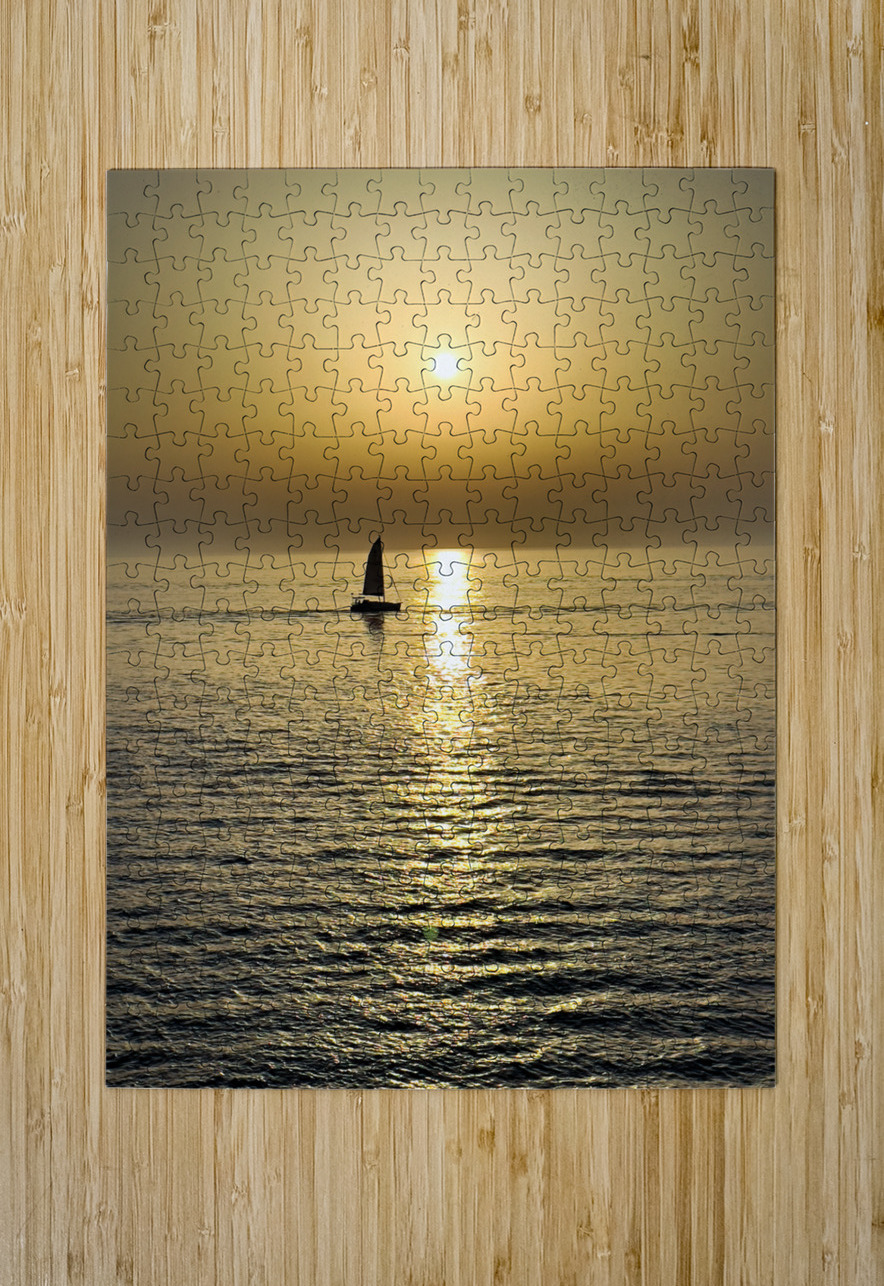 Gallipoli Puglia Salento Italy. Sailing boat at sunset Marco Brivio Puzzle printing