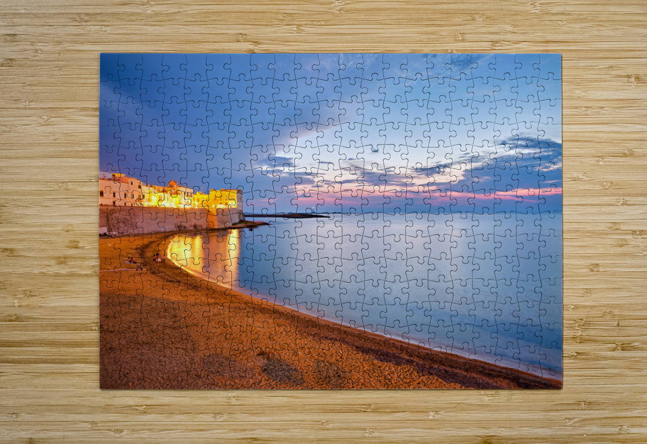 Salento. Apulia Puglia Italy. Gallipoli. Sunset on the waterfront Marco Brivio Puzzle printing