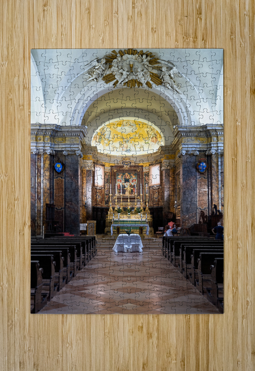 Città della Pieve Umbria Italy. The Cathedral of San Gervasio e Protasio Marco Brivio Puzzle printing