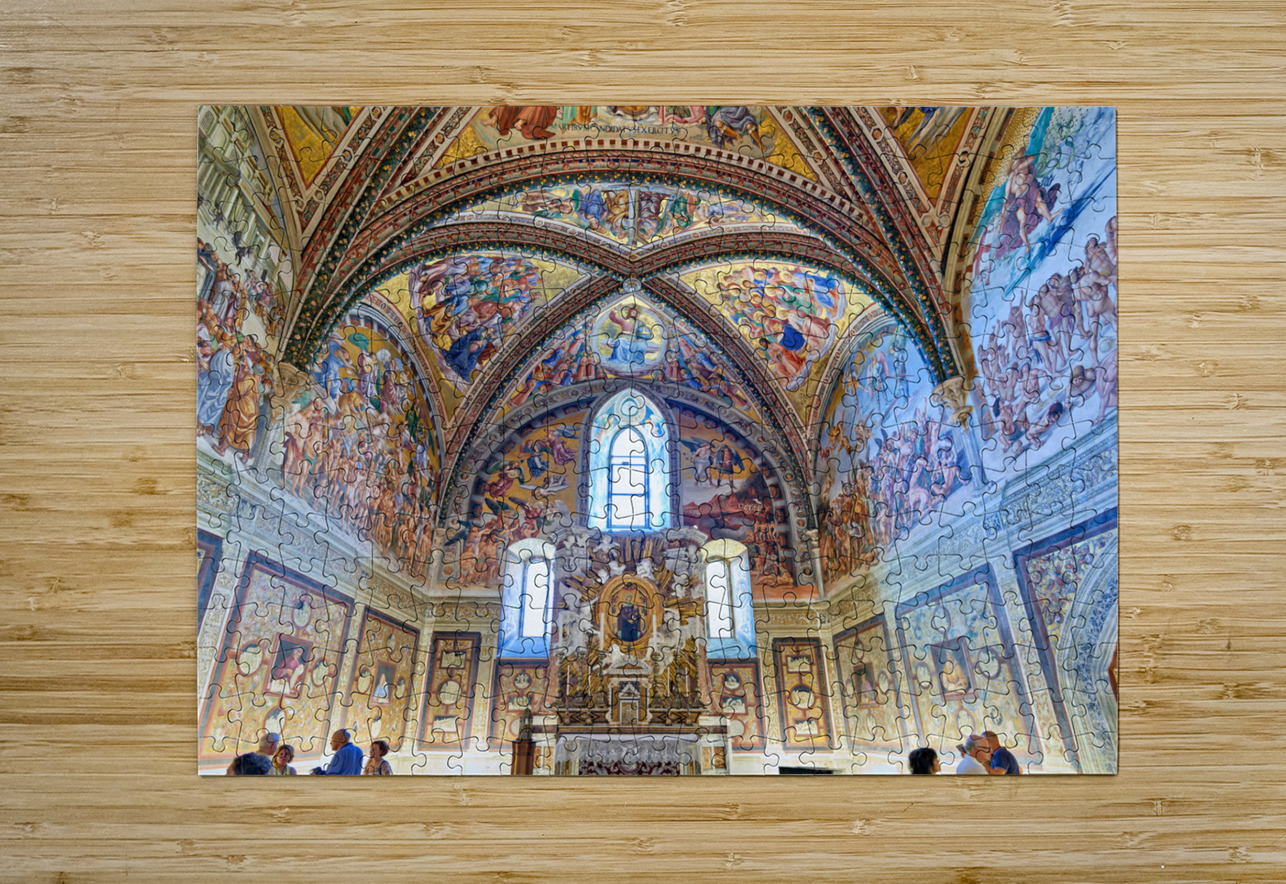 Orvieto Umbria Italy. The chapel of the Madonna di San Brizio frescoed by Fra Angelico Benozzo Gozzoli and Luca Signorelli Marco Brivio Puzzle printing