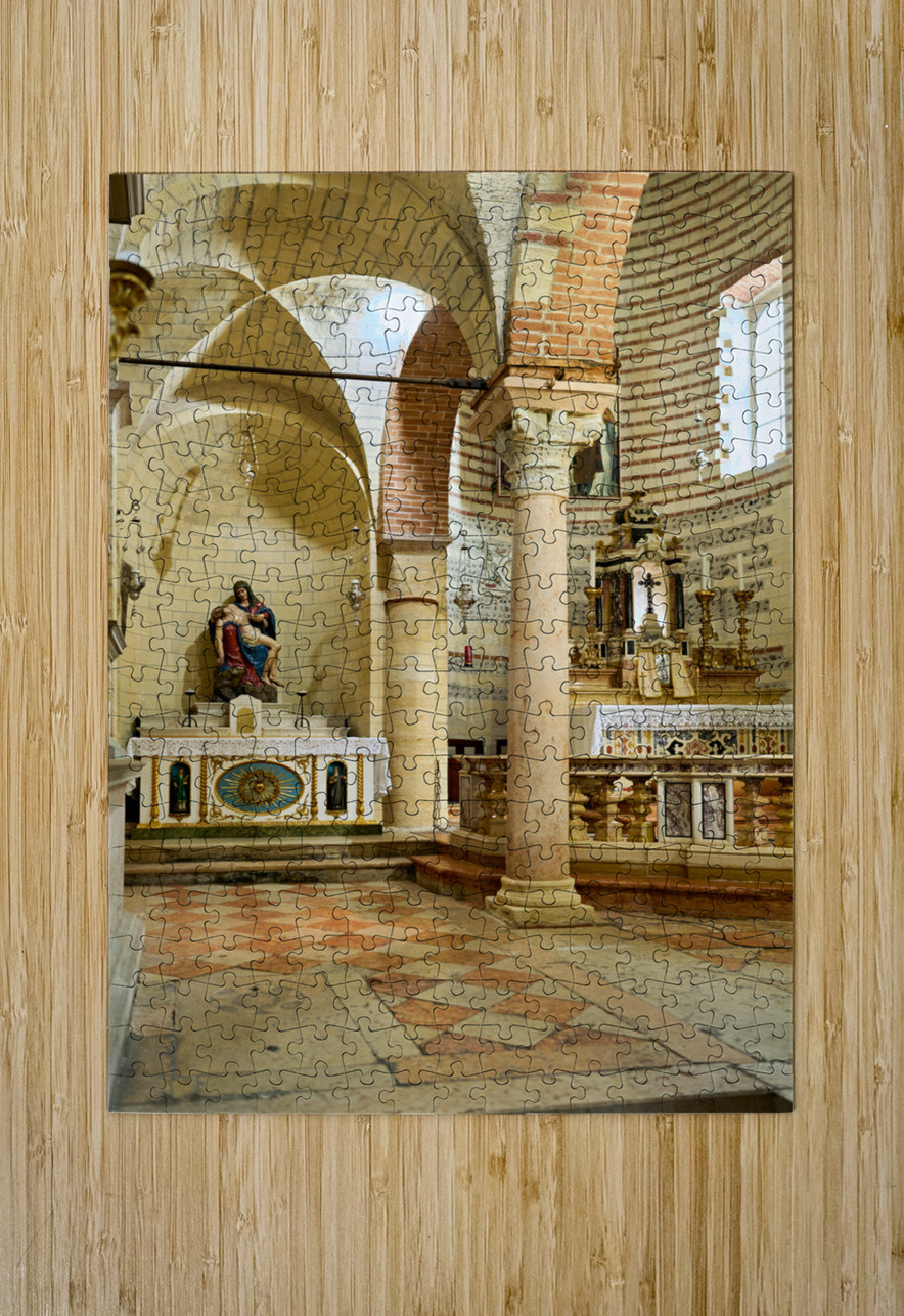 Verona Veneto Italy. San Lorenzo Basilica Marco Brivio Puzzle printing