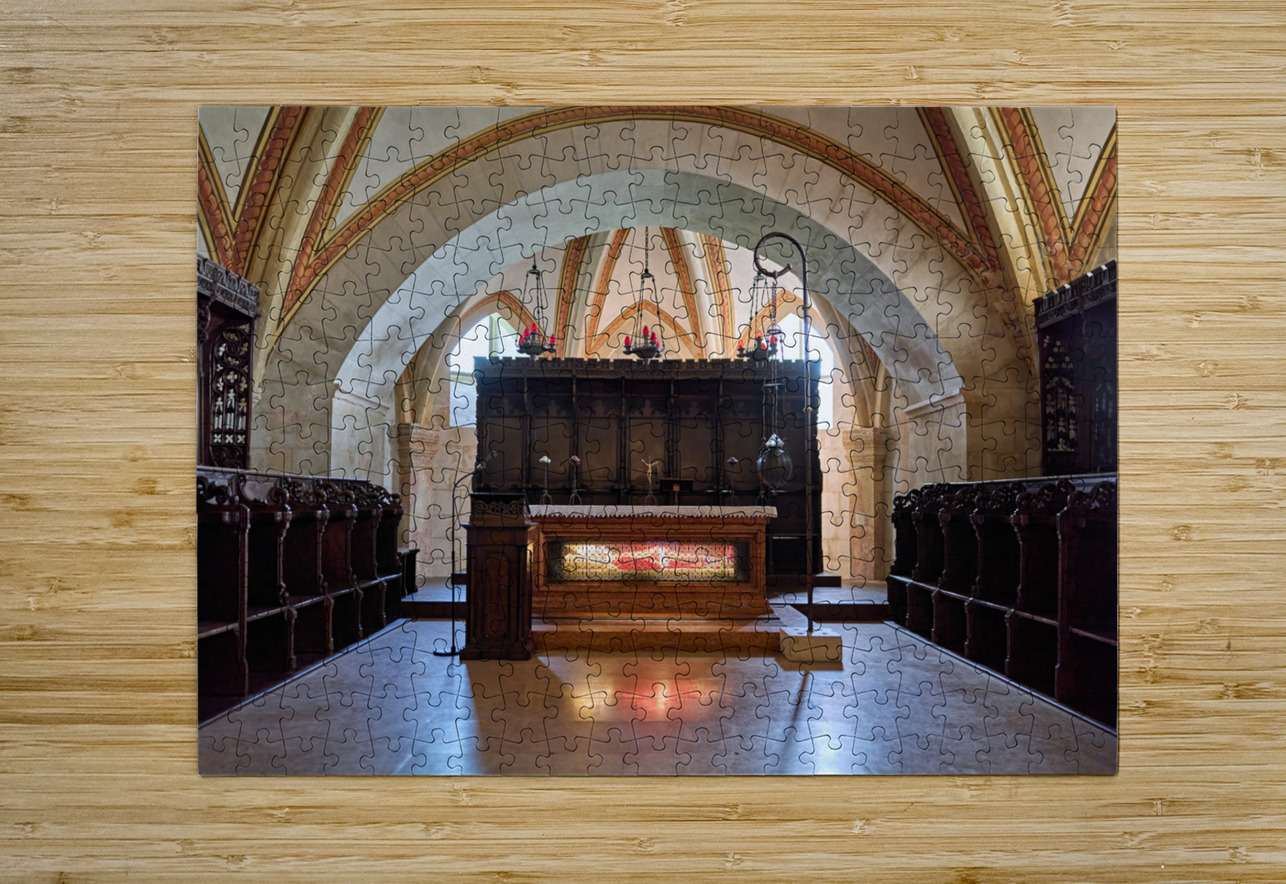 Verona Veneto Italy. The Basilica of San Zeno. The corpse of the saint in the crypt Marco Brivio Puzzle printing